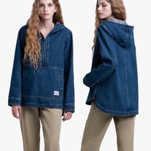 Herschel Supply Company Indigo Denim Hooded Pullover Jacket